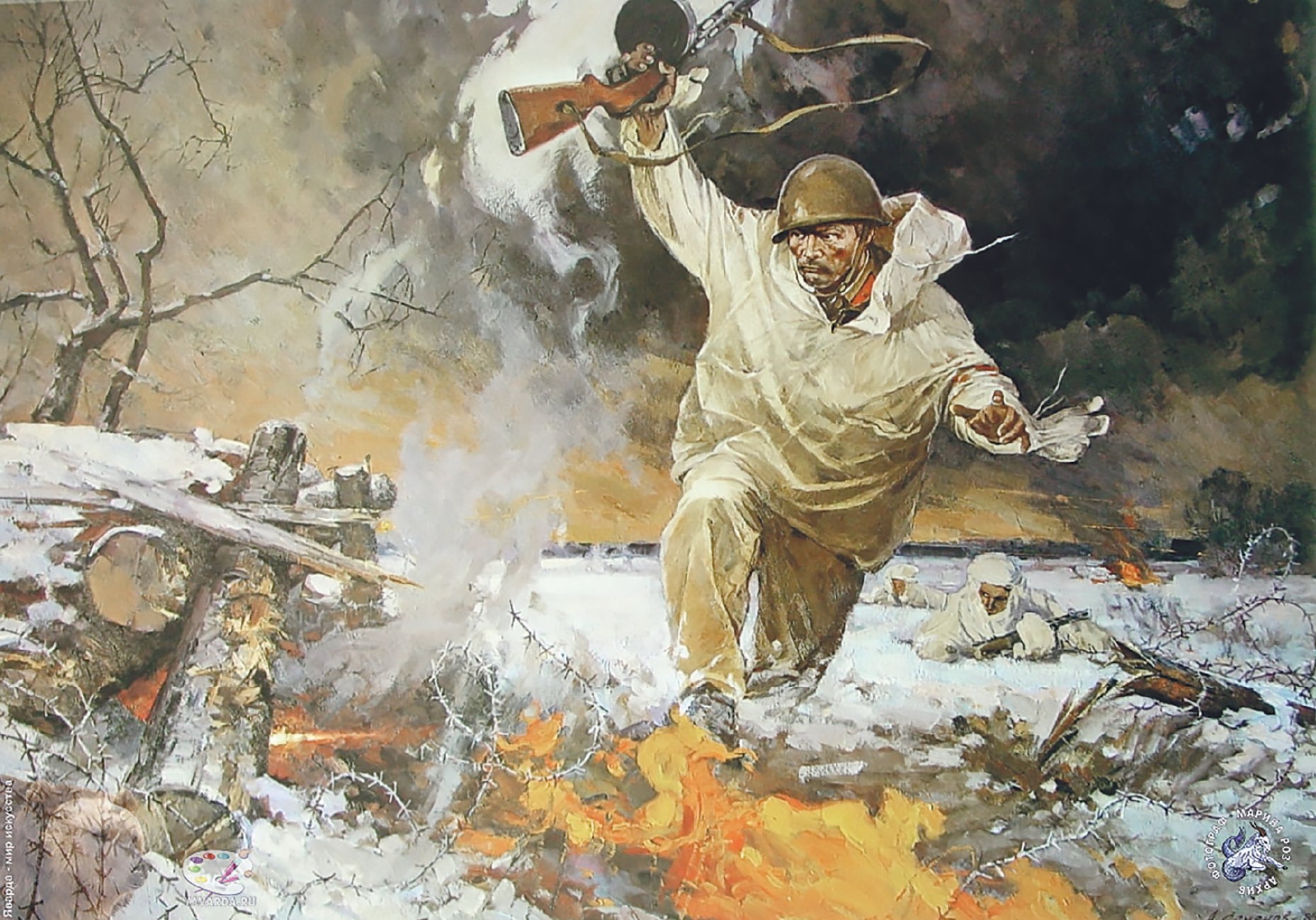 Александр Матросов подвиг картина