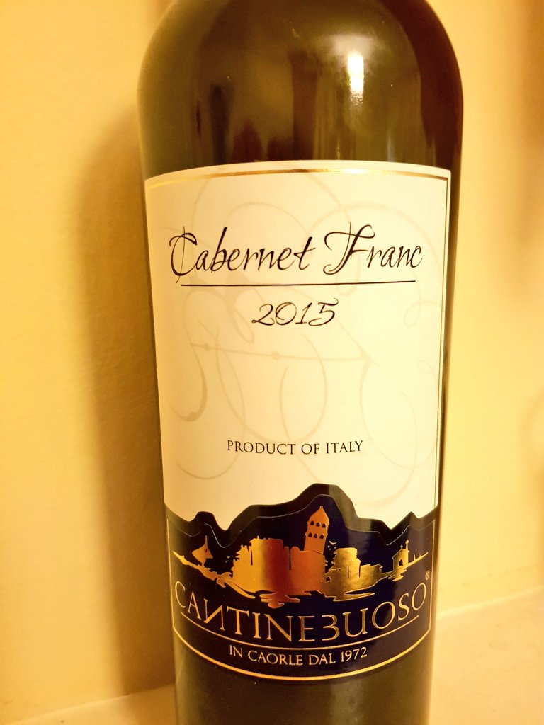 Cabernet Franc has caught my attention since the beginning of my wine education. I love to try it from different wine regions. It is from #veneto @CantineBuoso #loveit @champodelux @pietrosd @cara_vino @DivaVinophile @jimofayr @ricasoli99 @rs_bc_bl @Malandrino76 @AntonioDeVecchi