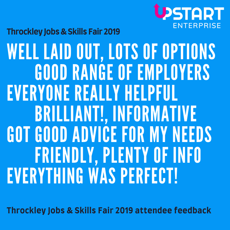 Great feedback from visitors to last year's jobs and skills fair in Throckley. Book for 2020 here (event date might be pushed back) eventbrite.co.uk/e/throckley-jo…