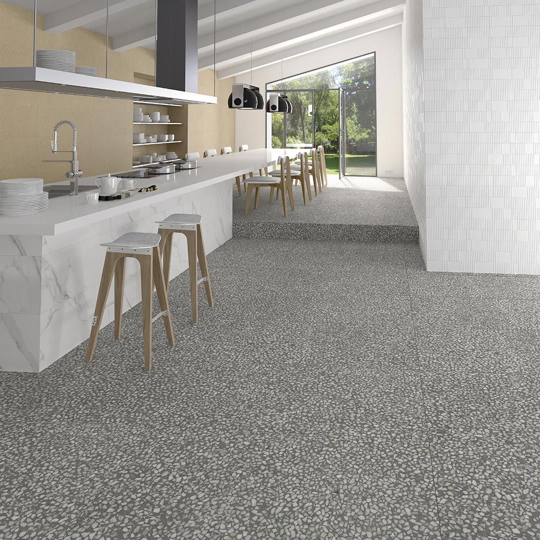 AzulejosCalixto's tweet photo. Pavimento #gres porcelánico efecto #terrazo, tanto para viviendas como para establecimientos comerciales #Murcia #todoirábien https://t.co/eyaa3qYjsw