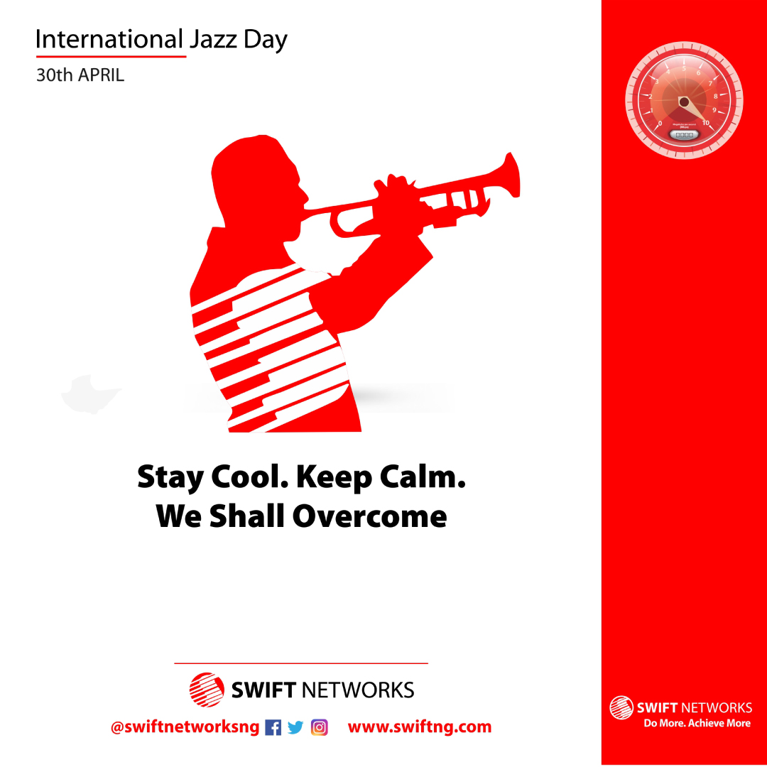 SWIFTNETWORKSNG's tweet image. #internationaljazzday

Today, the World celebrates the International Jazz Day amidst Covid-19.

Stay Calm. Stay Cool. Be At Peace

#swift4glte
#swiftnetworks