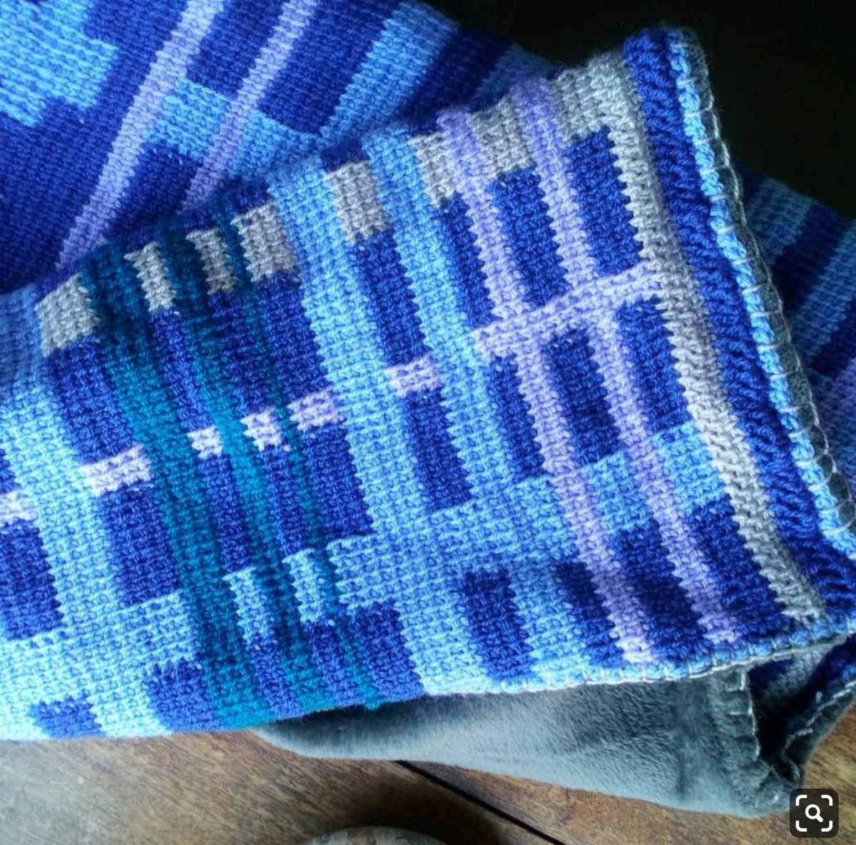 Sue_T2O's tweet photo. #OTswhoCrochet #OTswhoKnit #OTsWhoCraft 
Today's photo #TunisianCrochet 
Started b4 my grandboy was born, but backed and given to him 18 months later! UFO or PhD no more!
Challenging anyone who wants to post their creations to use the hashtag #OccupationMatters. https://t.co/sMwcMIzDd8