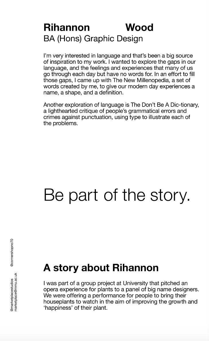 THE PLACE TO BUY STORIES
-
Here at Marketplace Studios, we want to spread some inspiration in these uncertain times. We want to celebrate the wonderful community of makers that we support and to tell their stories
-
Today we are featuring <a href="/RhiMarieDesign/">Rhiannon Marie Wood</a>