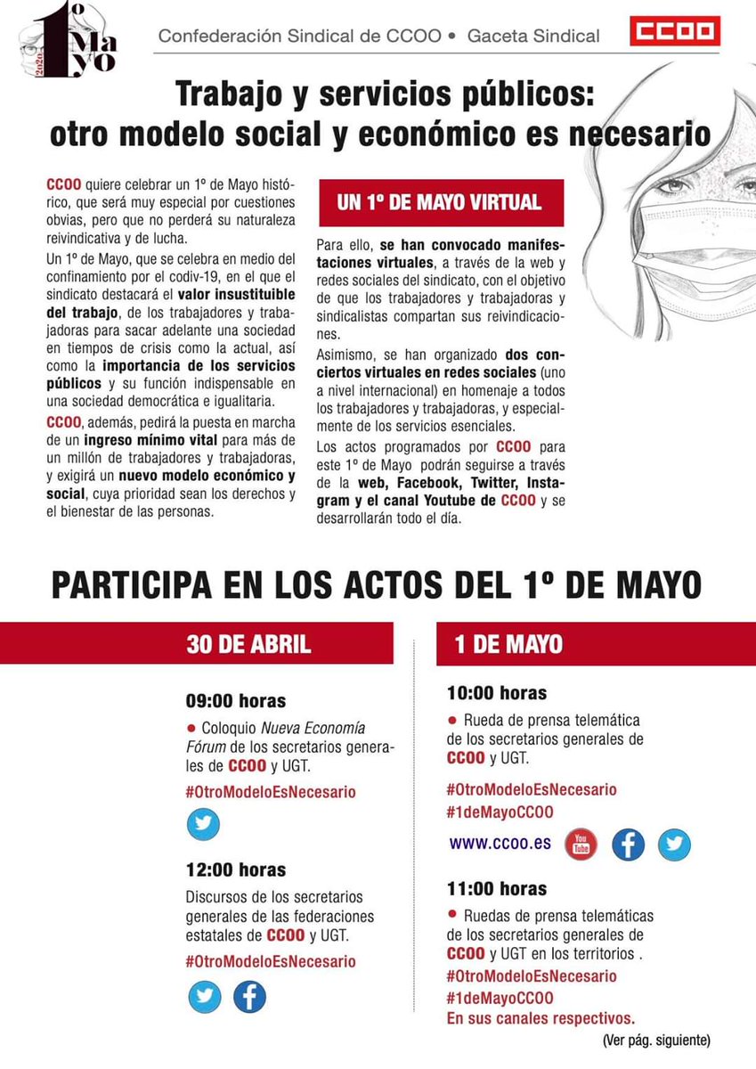 AccioLGTBI's tweet photo. Fem Primer de Maig, t'hi animes? Per tu, per mi, per totes, avui més que mai, Primer de Maig. #JoSóc1erDeMaig #UnAltreModelÉsNecessari
Hacemos 1 de mayo, ¿te animas? Por ti, por mi por todas, hoy más que nunca 1 de mayo #YoSoy1DeMayo #OtroModeloEsNecesario @ccoopv https://t.co/LSITht4l6l