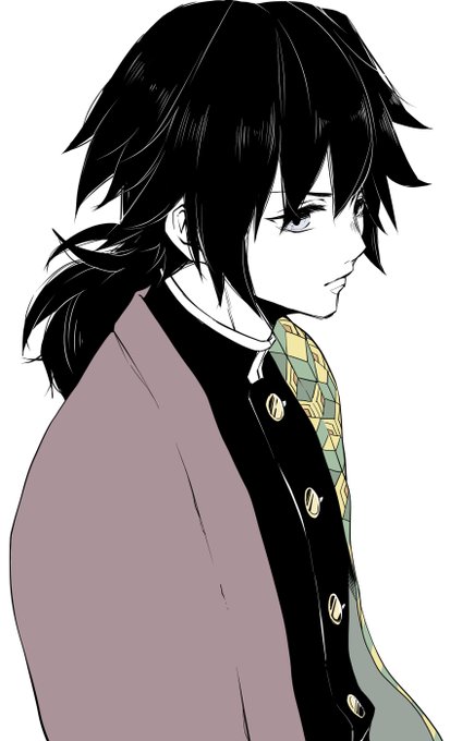 moccaさんがTwitterに投稿した冨岡義勇(鬼滅の刃)のイラスト。