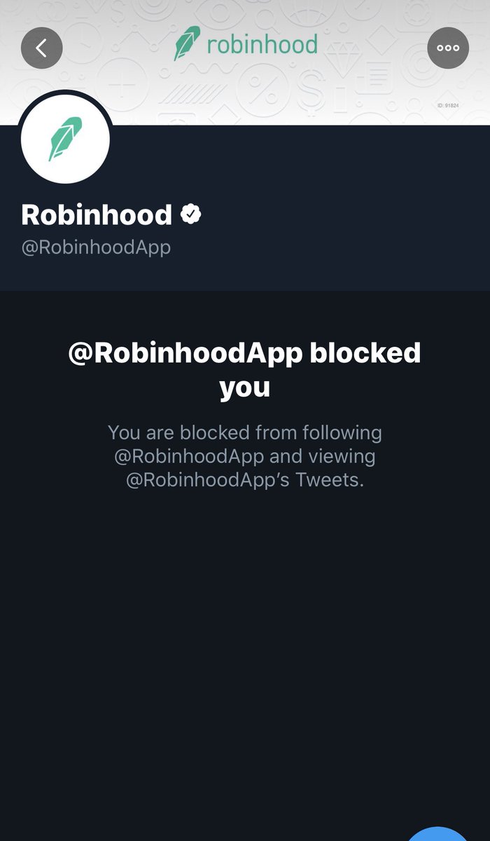 Jailedrobinhood's tweet photo. @Robinhoodapp they finally blocked me. Trying to shut down the truth. I want to see both founders in jail. https://t.co/KmAypAaA8F