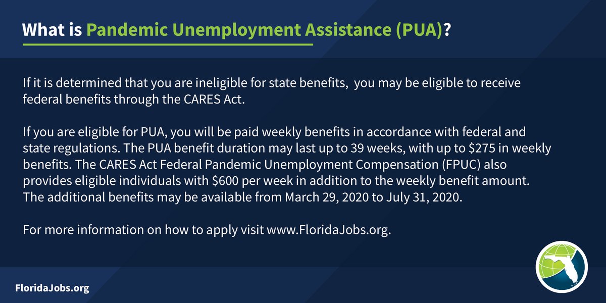 If it is determined that you are ineligible for state benefits, you may be eligible to receive federal benefits through the CARES Act.

Read more: bit.ly/3aLCgIb

#reemploymentassistance #COVID19