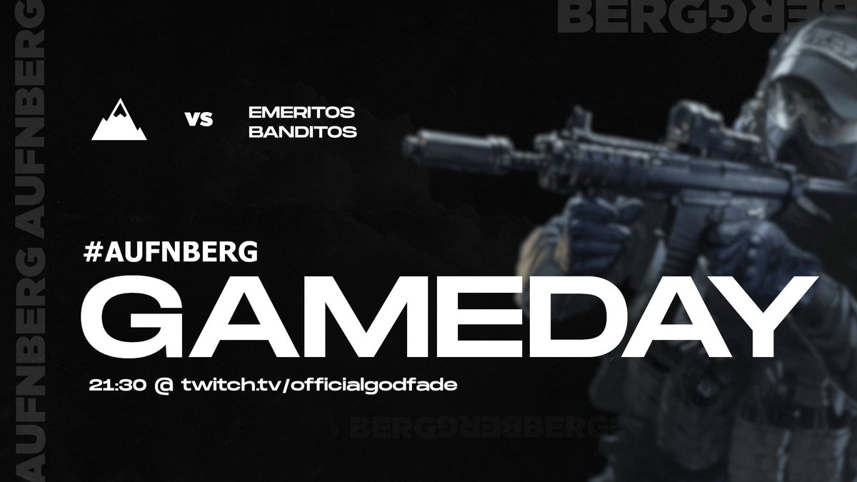 [#CSGO] 

Heute gibt es ein Match gegen Legenden 👀 Und zwar gegen ein Mix aus <a href="/paszaBiceps/">paszaBiceps</a> &amp; co.🤭 

Naja, lasst denen mal zeigen wer hier #AUFNBERG ist 

📺> twitch.tv/officialgodfade
⏰> 21:30 <a href="/ESEA/">ESEA League</a>