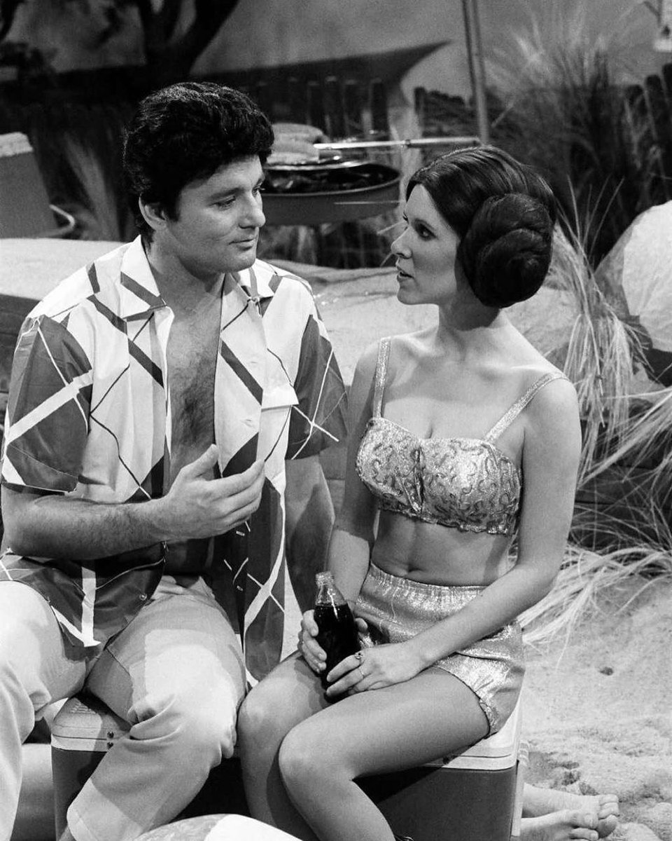 Carrie Fisher and Bill Murray on SNL in 1978. #tbt 💫