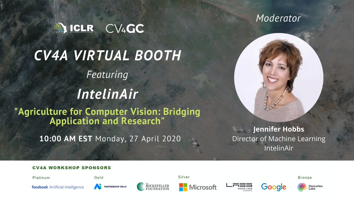 OurRadiantEarth's tweet photo. #ICYMI A recording of the #CV4A Virtual Booth featuring @Intelinair is now available! Tune in to hear a discussion on how #Agriculture shapes our broader understanding of #MachineLearning and vice versa.
📺 Watch here: https://t.co/dvKMx9Bwen https://t.co/bWuCiEqfCI