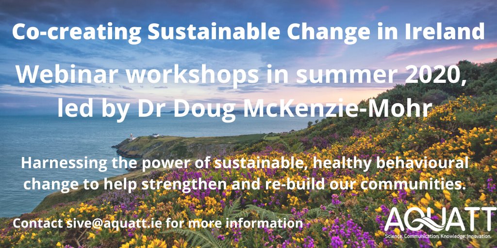 AquaTT_Ireland's tweet photo. Want to create a more #sustainable #Ireland?

We're looking for expressions of interest for individuals or organisations to join online workshops this summer https://t.co/isMyNcFzs5

Get in touch for more details! 
#biodiversity #climatechange #watermanagement #sustainability https://t.co/rFbsF4lNPL