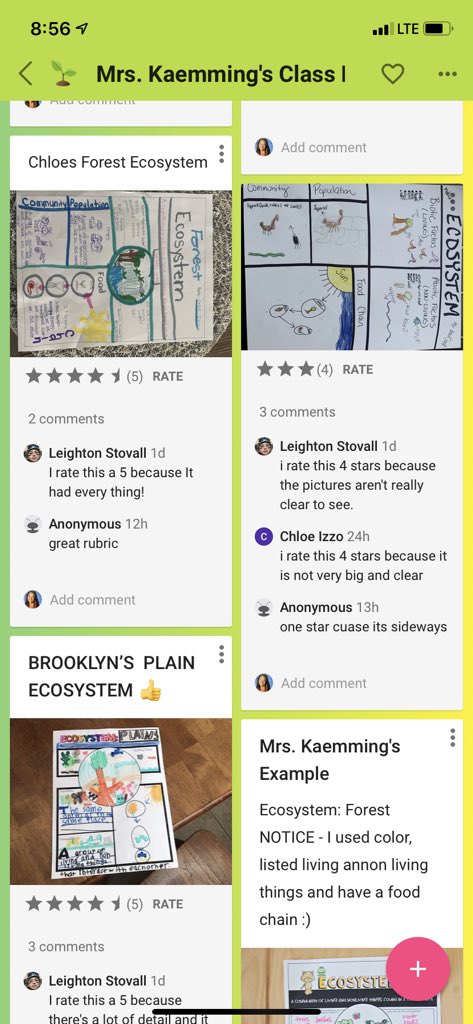 Thanks to <a href="/padlet/">Padlet</a> for helping to make Science this week a little more engaging and allowing us to do a gallery walk after showing what we know about ecosystems and food chains <a href="/KISD_Science/">Keller ISD Science</a> #kisdconnect <a href="/FESfalcons/">Florence Elementary</a> #celebratefes #celebratekisd #SELebratekisd @KellerISDSEL