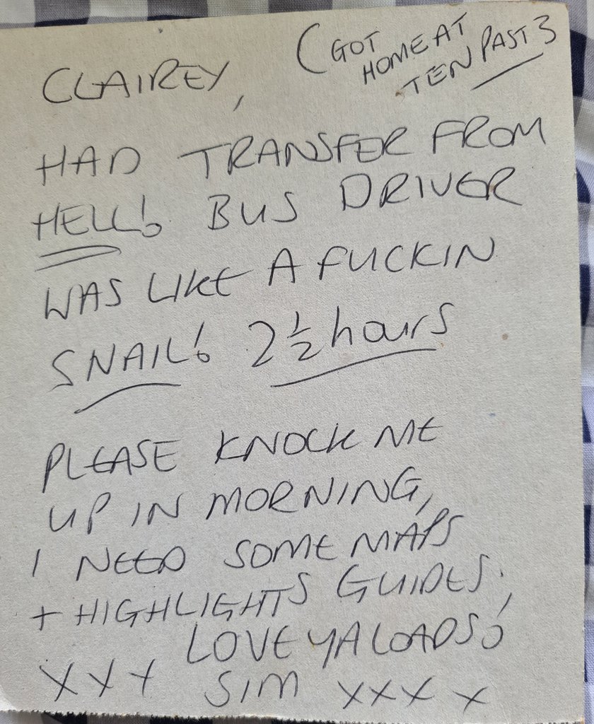 ClaireNaylor78's tweet photo. Finally having a bit of clear out of all my crap at Dad's place (childhood home)☺ I'd no idea I'd kept all this...pretty much everything from my days as a #HolidayRep from my welcome speech to sales reports to guide books 😱 Miss these days
#RepsLife #Greece #Halkidiki #BestDays https://t.co/NAyJ3GeUxx