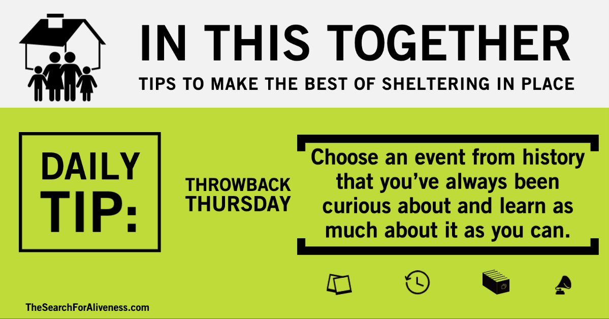 AlivenessSeries's tweet photo. Which historic event is most intriguing to you?  #wereinthistogether #aliveness #shelterinplace https://t.co/cWdqXGROEQ