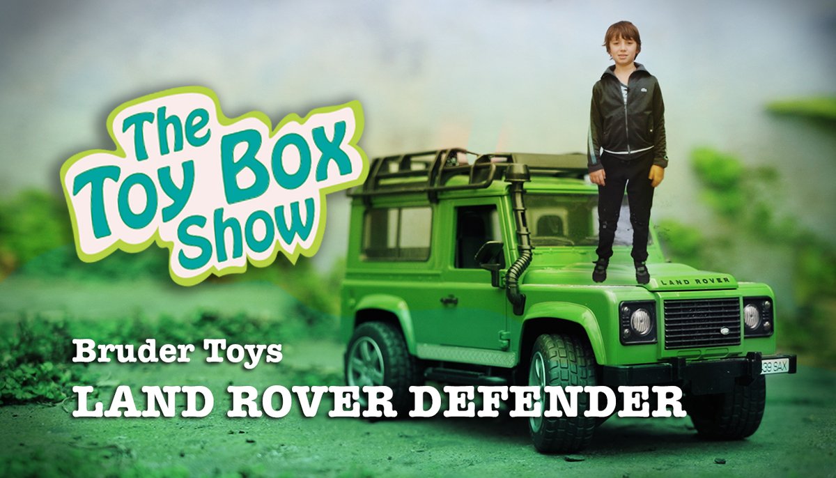 SunriseFilmsUK's tweet photo. Episode 2 of The Toy Box Show is out now.. featuring the awesome Bruder Toys, Land Rover Defender. Hope you like this @BRUDERTOYS ... the kids and I love this truck !! 

https://t.co/FUo9iLzbGg https://t.co/suaIpAkm07