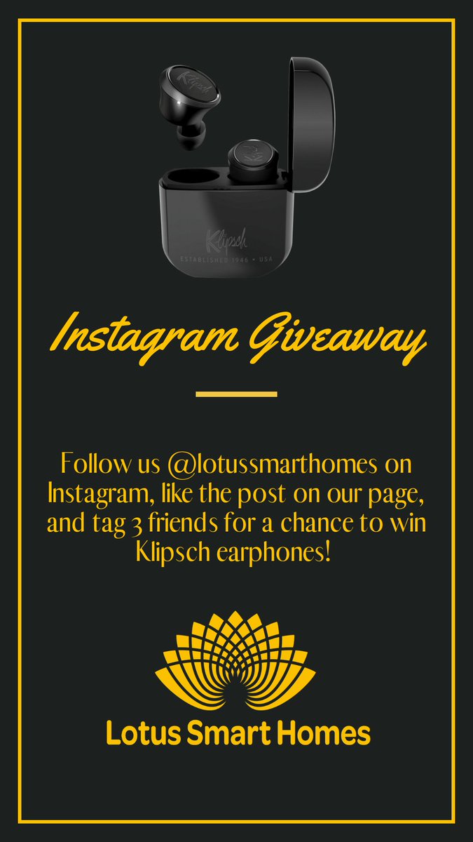 KavilG's tweet photo. Anyone want a chance to win some free headphones visit my INSTAGRAM page @lotussmarthomes

#giveaway #airpods #headphones #music #smarthome #homeautomation #luxury #homecinema #control4 #klipsch #sound #lotus https://t.co/JSxys344jH
