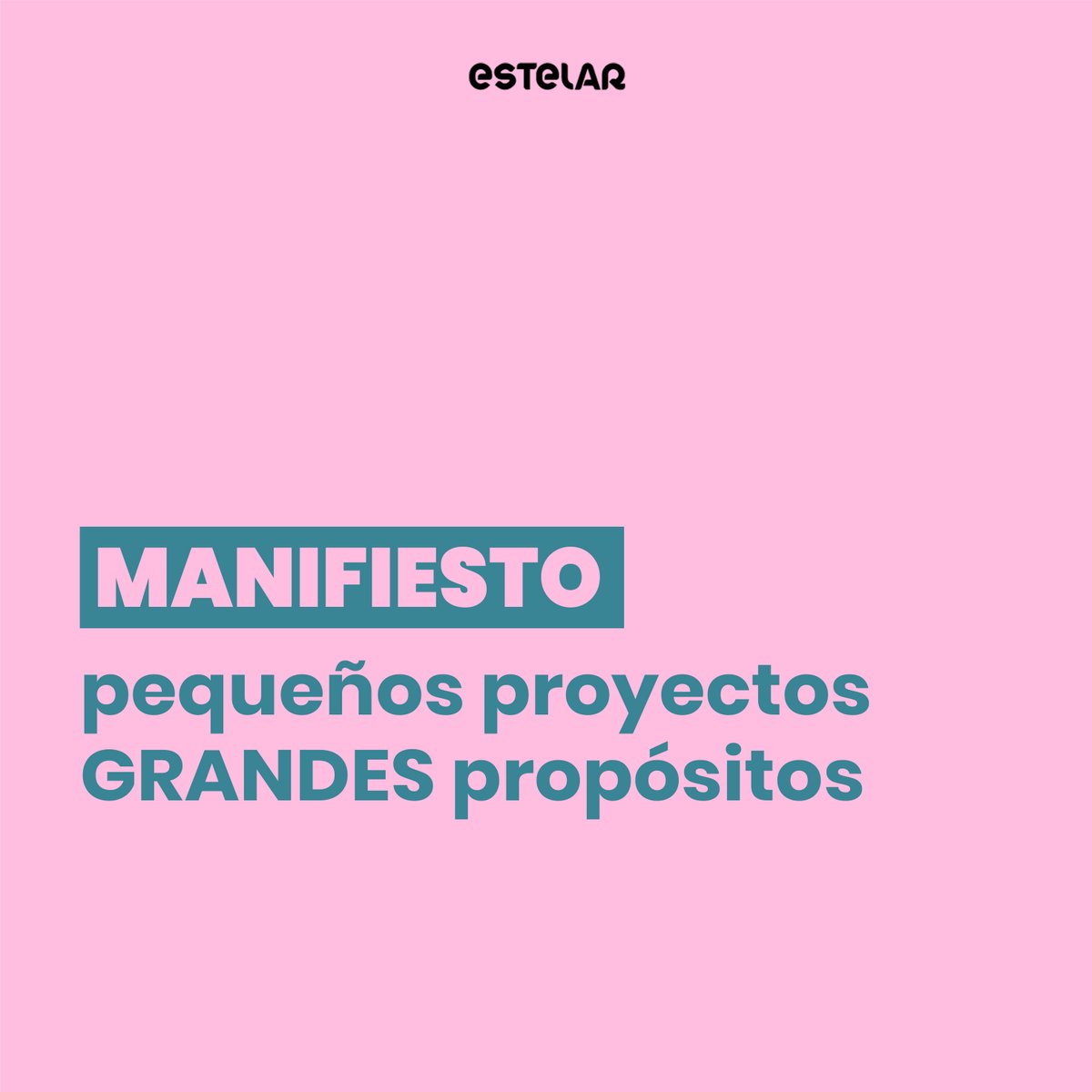 EstelarProject's tweet photo. Podemos tener un proyecto pequeño que tenga un impacto positivo grande ✨

Entra en https://t.co/mMk4xgQa6p para leer completo el MANIFIESTO PEQUEÑOS PROYECTOS, GRANDES PROPÓSITOS

#formacionemprendedores #impactopositivo #empresasostenible #mejorarelmundo https://t.co/Wlu0MBpsc7