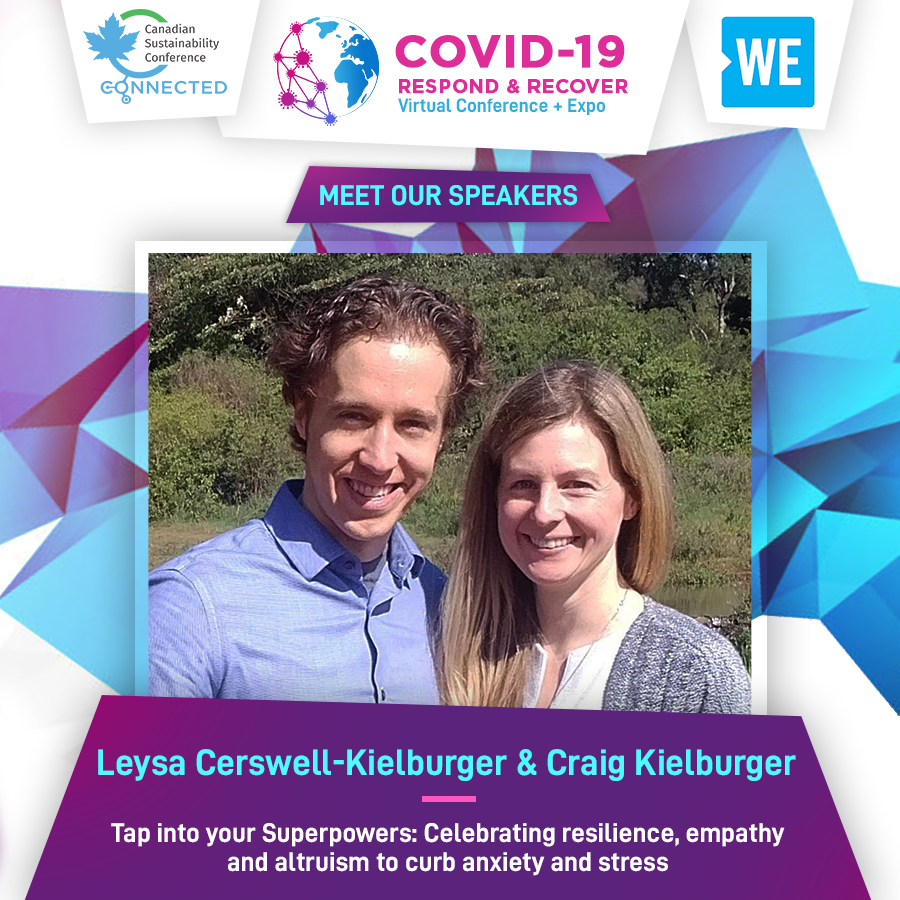 CanadianSustai1's tweet photo. LIVE NOW! Join Craig Kielburger and Leysa Cerswell-Kielburger as they talk about simple effective ways to practice compassion, empathy, and altruism.
Join #Covid19VirtualConf for FREE! 
https://t.co/skG2UgWNvp https://t.co/D0otLKnhMf