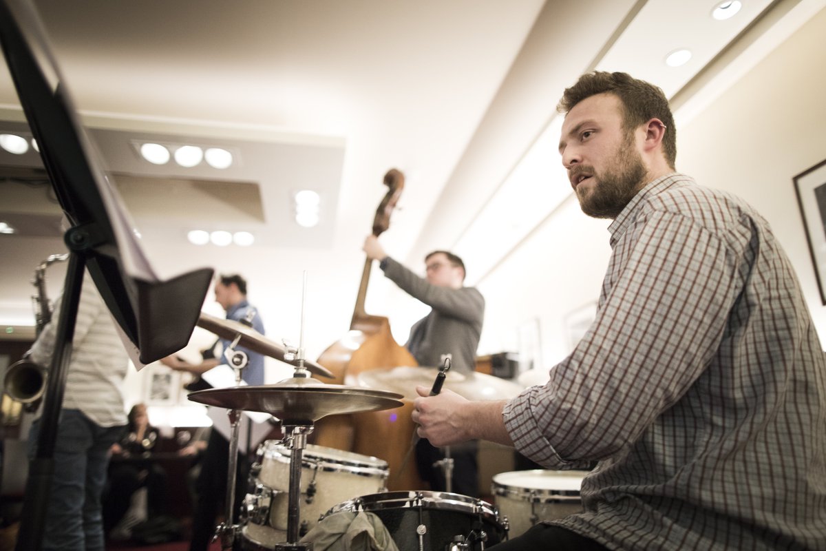 WigmoreLearning's tweet photo. Happy International #JazzDay! 
To celebrate, here is a pic of our first Bechstein Session back in February 2018 with @fableduk. https://t.co/3mszlYFNX0