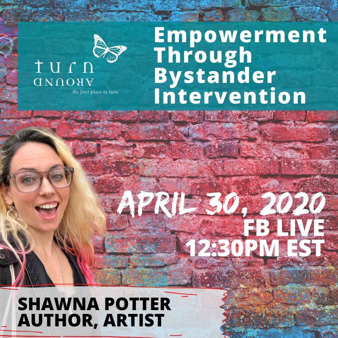 We hope to "see" you at 12:30 today for our conversation with Shawna Potter! Come to our Facebook page under the videos tab to watch the live Q&amp;A. And bring your questions!

#empowerment #turnaround War On Women Hollaback Bmore