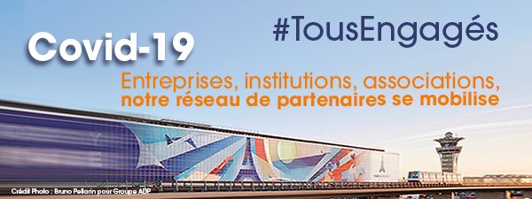 Première publication: 

#TousEngagés : Entreprises, institutions, associations, le réseau des partenaires d’ Orly Paris ® 

se mobilise face à la situation exceptionnelle que nous vivons.

Toutes l'informations ici : 
orlyparis.com/tousengages/