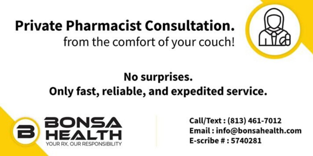 carie_rx's tweet photo. Consult our on-demand licensed pharmacist Today!

No appointment required!

No consulting charges, only quality service!

#gobonsa #pharmacist #consultation #prescription #treatment #medication #digitalpharmacy #healthcare #health #ondemand #freedelivery #freeconsulation https://t.co/B3jI90aB0j