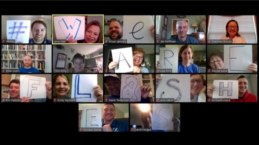 FlashesCAO's tweet photo. It's FCHS Spirit Day! Our department chairs got in on the action this morning with a little #WeAreFlashes!
@FTCSC #FTeLearn https://t.co/IIL0yVIH3v