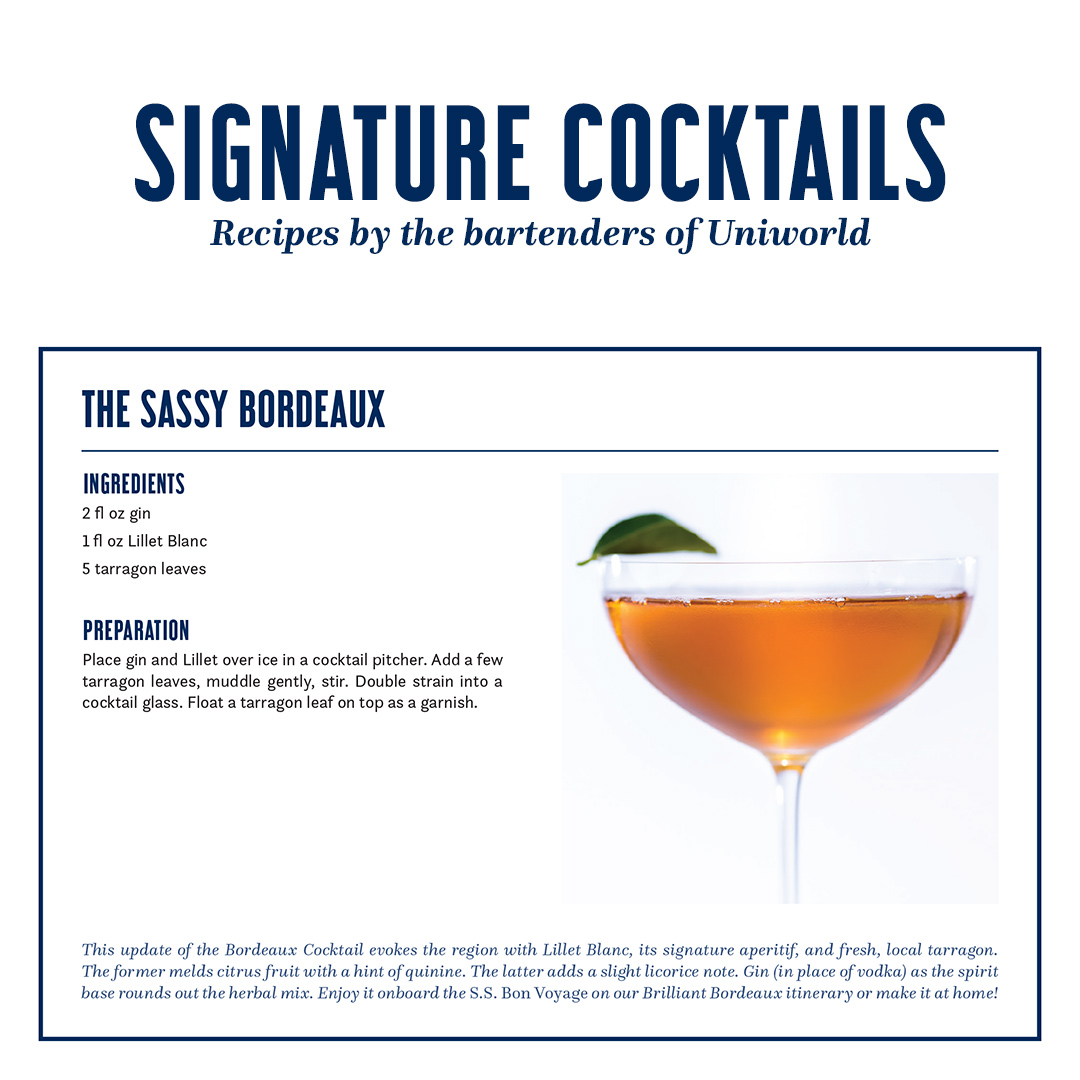 TTC_ireland's tweet photo. Happy #thirstythursday!!! ๐ธCreate your own delicious signature cocktail brought to you by @uniworldcruises. I'd love nothing more than sipping one of these while enjoying the beautiful sundeck on the Bon Voyage and taking in the scenery of Bordeaux. โ๏ธ
#thinkttc #exploreuniworld https://t.co/hrMmgE0BJz