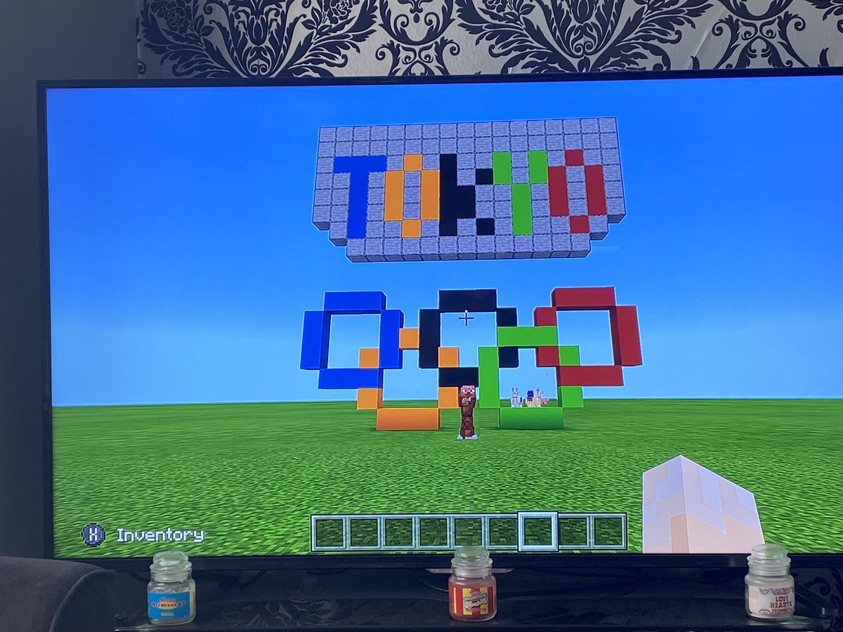 Pixipip's tweet photo. Jacobs Olympic Rings on mine craft โบ๏ธ@school_ws @Class5W https://t.co/BD1sfPyyFg