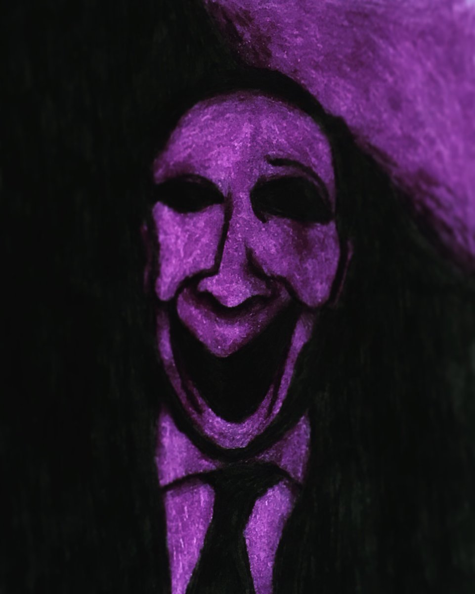 nacholio03's tweet photo. CRIMINAL. CRIMINAL. CRIMINAL. CRIMINAL. CRIMINAL. CRIMINAL. (Fan-Art) #fnaf #fnafvhs #squimpusmcgrimpus #purpleguy #criminal (Original drawn version and VHS edited version) https://t.co/9Ar3u0XS4N