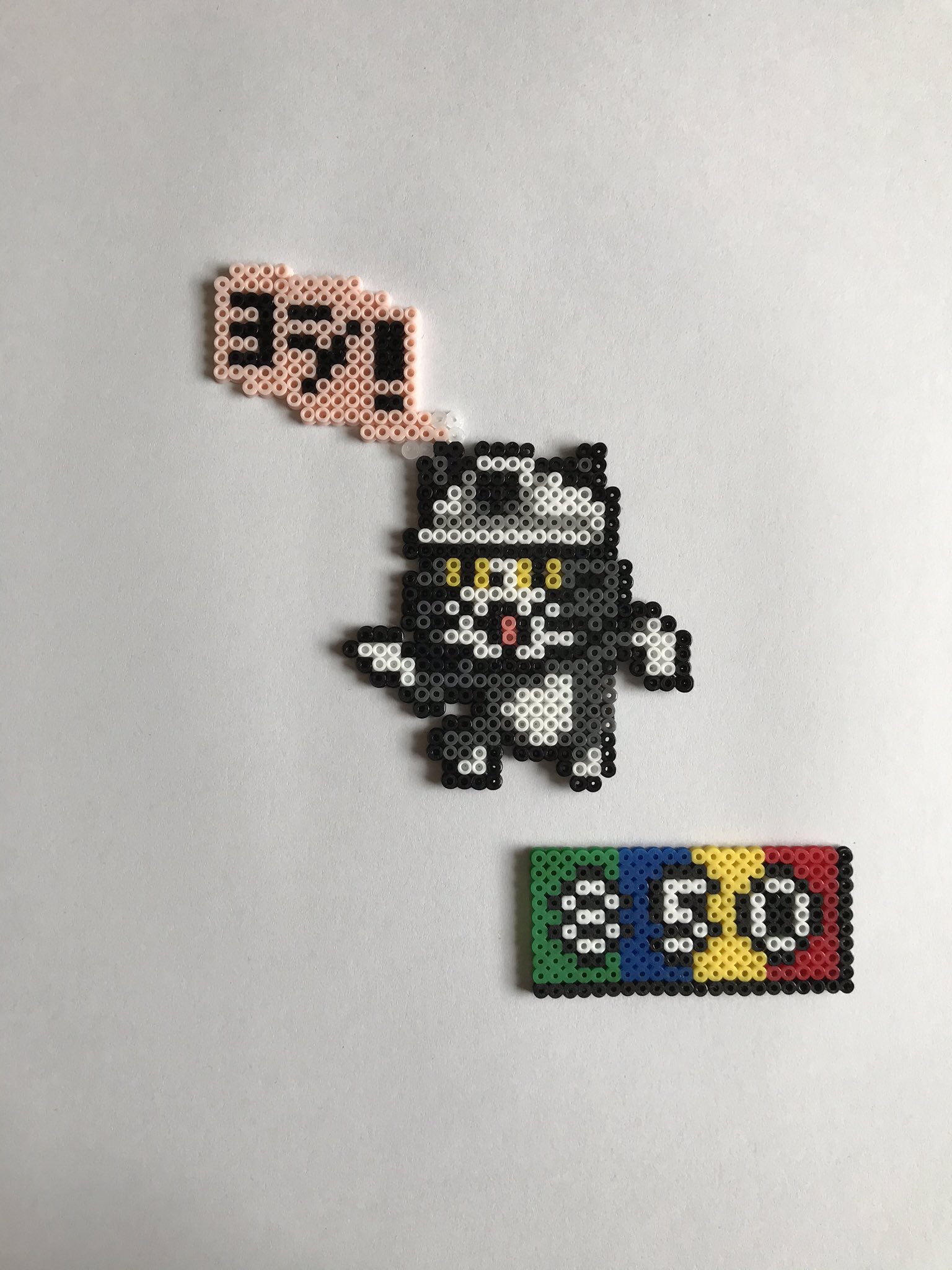 はちこまる ビーズらんらん こんばんは 初の ゲーム出身以外のキャラ 仕事猫作りました ヨシ かわいい No 49 アイロンビーズ 現場猫 850ビーズ はちこまる ビーズらんらん こんばんは 初の ゲーム出身以外のキャラ 仕事猫作りました ヨシ かわいい No 49 アイロンビーズ 現場猫 850ビーズ
