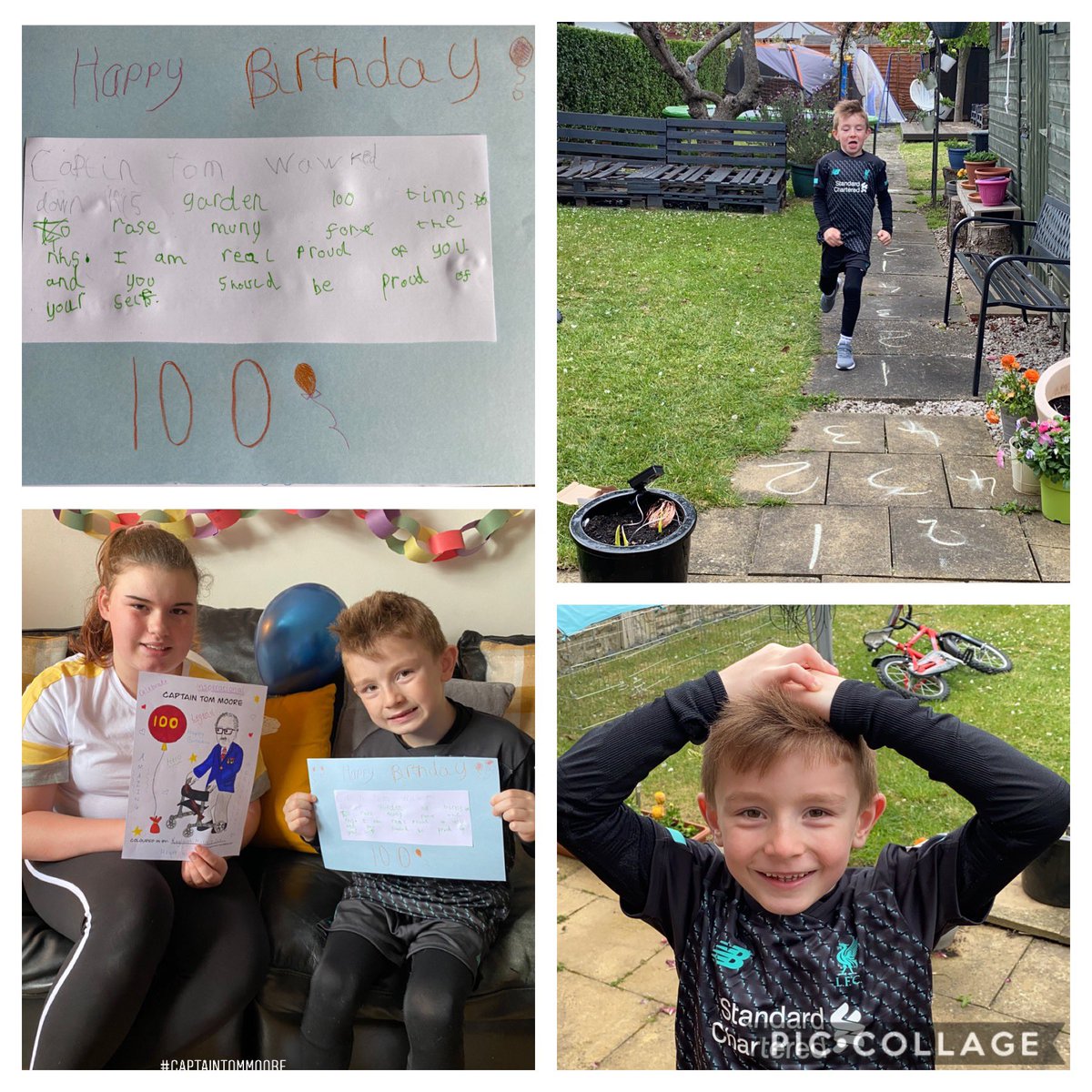 Kayleigh3649's tweet photo. Zaks had a busy week this week....running 100 laps of the garden after being inspired by Captain Tom Moore. Using his maths skills to bake birthday brownies for Gramps,Jigsaws, also planting cress seeds and writing step by step instructions. @MillfieldPS @MillfieldHT https://t.co/zHlFyIYP7w