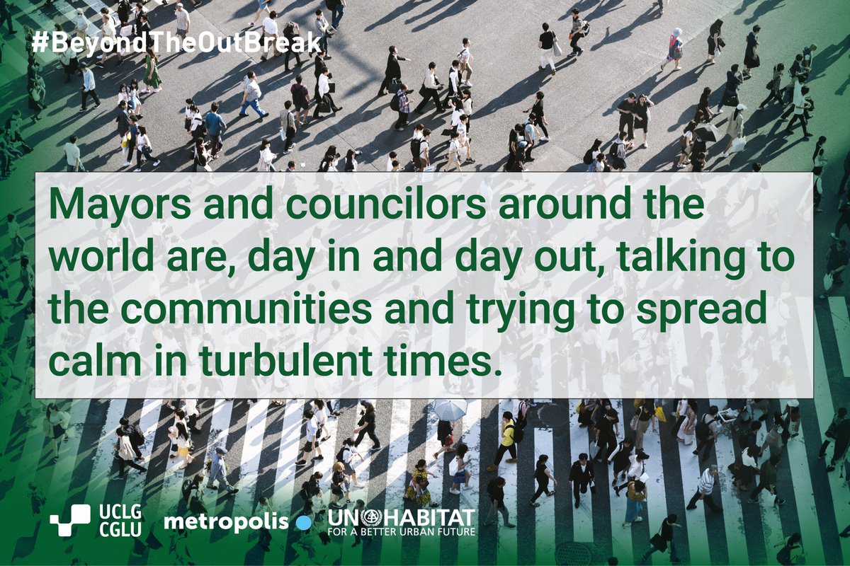 ✨The impact on employment and economic activity is experienced at the local level, and local governments must have mechanisms to mitigate, first, &amp; then promote generation of activity and economic, social and environmental growth.

🔗uclg.org/en/issues/live…

#BeyondTheOutbreak✨