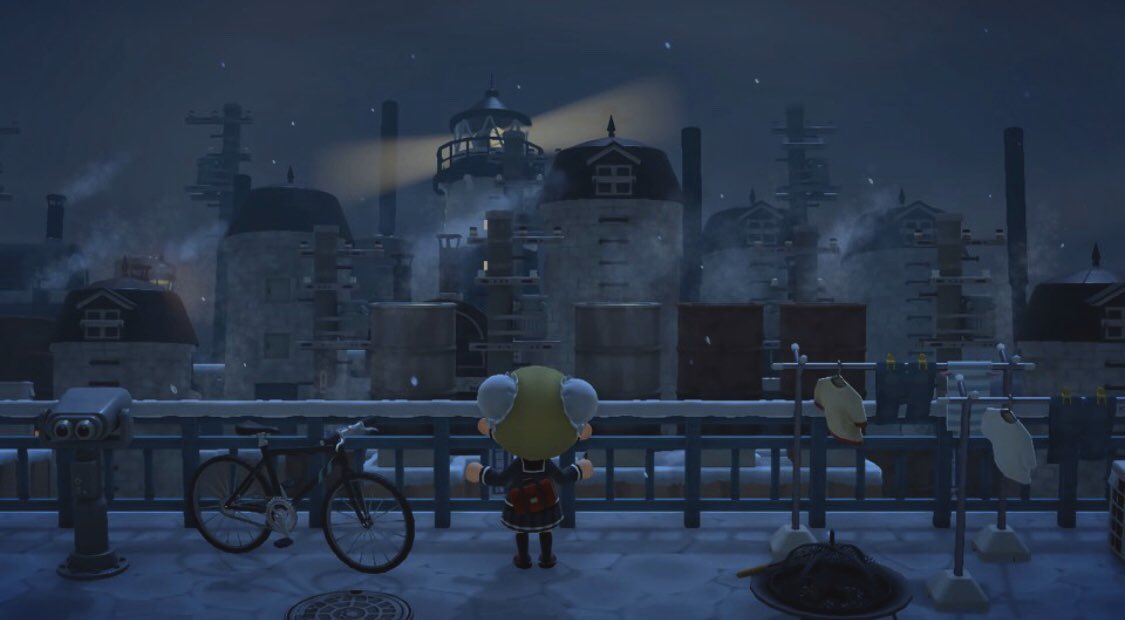 NEOSIM_'s tweet image. 눈 오는 게 예뻐서🌨 

#ACNH