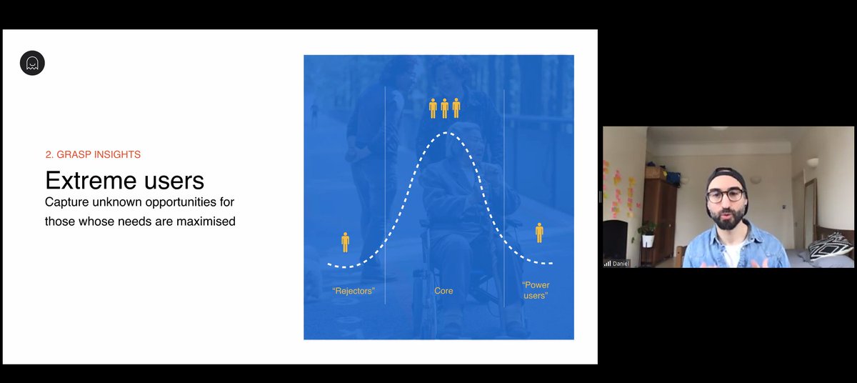 Its easy to excluding the extreme users says <a href="/danielgost/">Daniel Gost</a>
but it is critical because they can give really insightful feedback for the <a href="/SkyscannerEng/">Skyscanner Engineering</a> team #UXDXOnline #UXDXCommunity #UXDXUK
