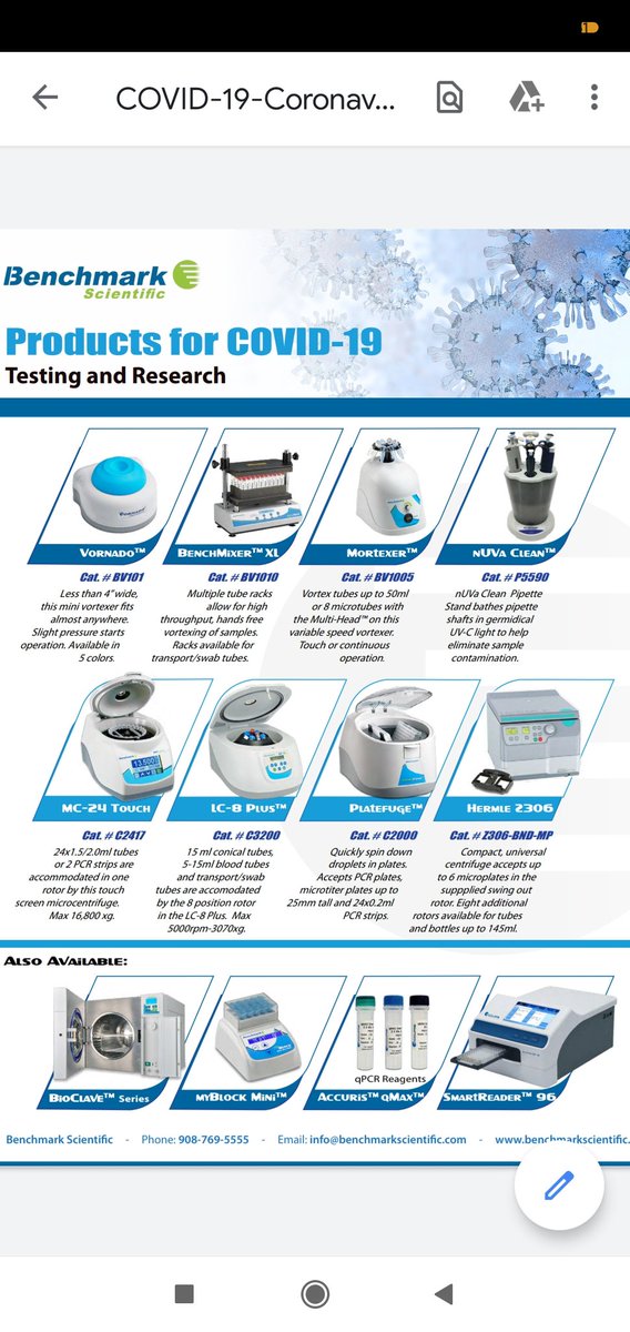 products_allied's tweet photo. For fighting against corona virus Allied Scientific Products introduces different kits , instruments, consumables https://t.co/GcFWIcnDSK