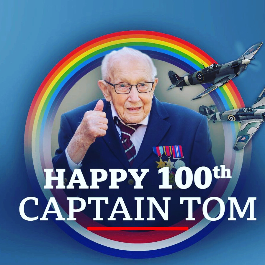 CoCambridgeSC's tweet image. On behalf of the #CoCSC we want to wish @captaintommoore (now colonel Tom Moore) a happy 100th BIRTHDAY &amp;amp; HUGE congrats on reaching £30m raised for the NHS. #legend #inspiration #whataman #whataneffort💪 #boom