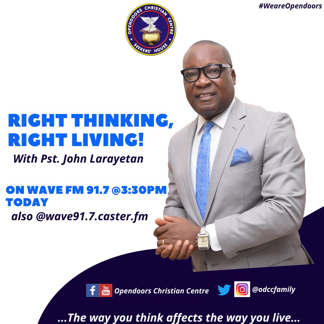 odccfamily's tweet photo. God gave man brain so He could rest! @JohnLarayetan
Join us today!!!
#Opendoorsonradio
#WeareOpendoors #staycleanandsafe #HopeAlive https://t.co/BmTQJiJAXH