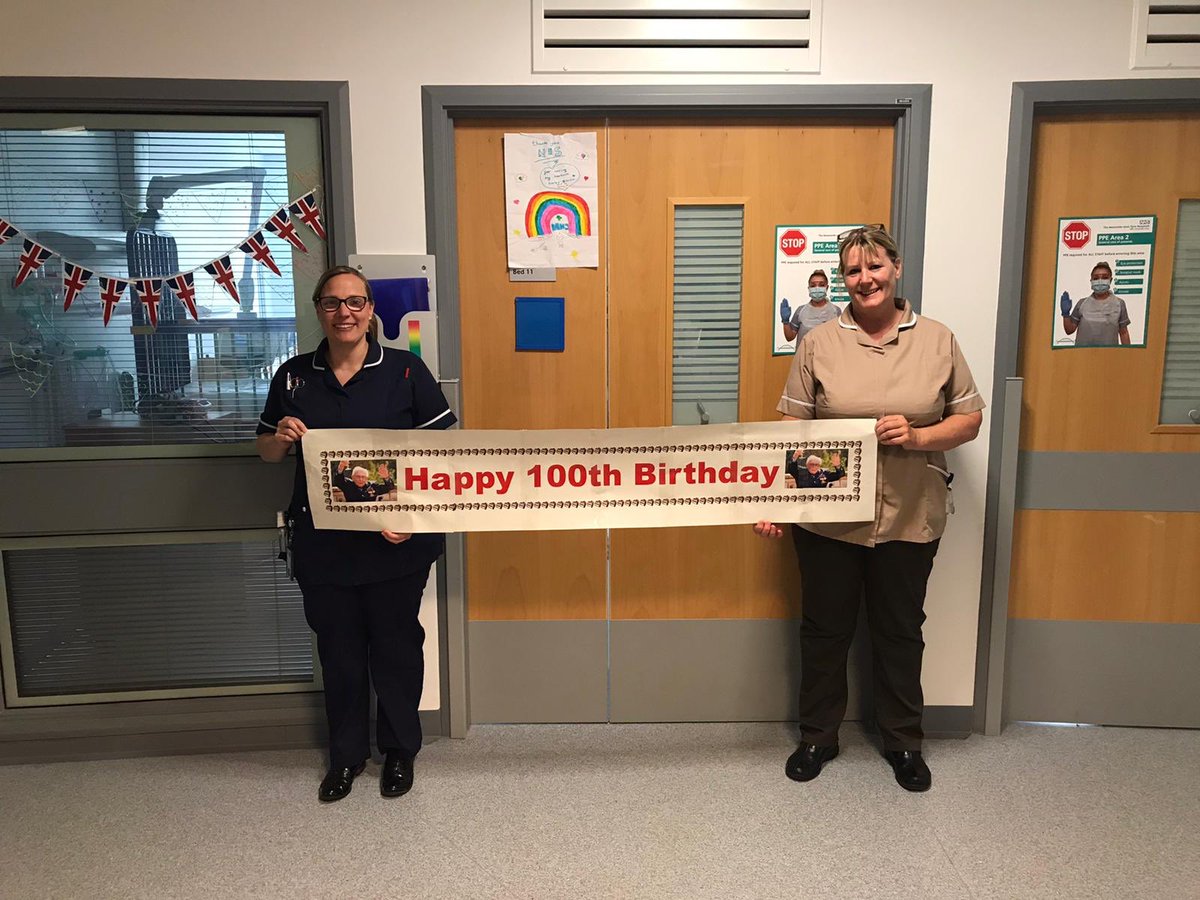 2aGnch's tweet photo. Happy birthday Captain Tom @captaintommoore with love from all of us on @2aGnch at the @GreatNorthCH &amp; a huge thanks for all your fundraising. You are an inspiration to us all. 👏🏻💙🌈 https://t.co/onXXG2pgwW
