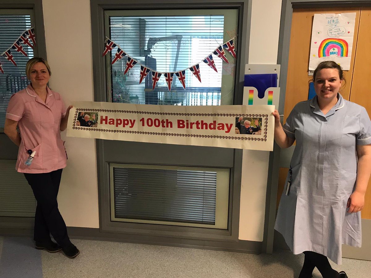 2aGnch's tweet photo. Happy birthday Captain Tom @captaintommoore with love from all of us on @2aGnch at the @GreatNorthCH &amp; a huge thanks for all your fundraising. You are an inspiration to us all. 👏🏻💙🌈 https://t.co/onXXG2pgwW