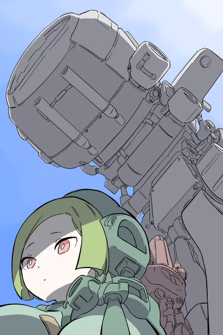 カッコいい角度で描けたと思います。 
