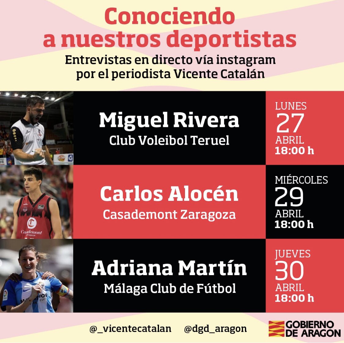 Hola. Esta tarde a las 18:00 h. os espero en el canal de instagram @dgd_aragon. Hablaremos en directo con <a href="/ADRIANA__MARTIN/">ADRIANA MARTIN</a> jugadora del <a href="/MalagaCF/">Málaga CF</a>, turolense e internacional. Espero vuestras preguntas. “Conociendo a nuestros deportistas”, una iniciativa de <a href="/deporte_aragon/">deporte.aragon</a>