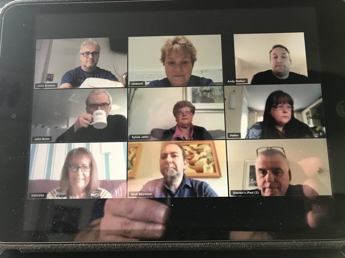 A hugely successful virtual meeting with our friends at SWASAG. Congratulations and very well done.
