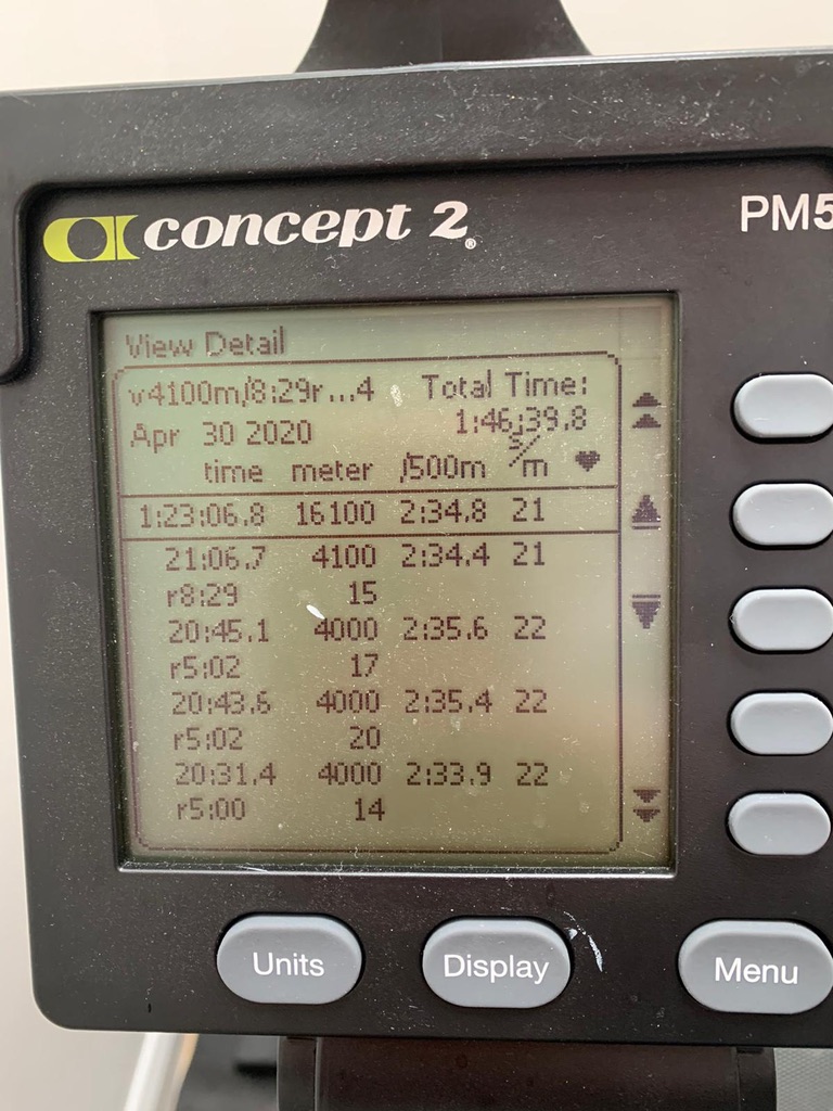 gm6379's tweet photo. Myself and Kate rowed 10 miles each this morning to raise money for @NHSCharities @Worldin1Day #donateyourmiles https://t.co/TlHp2jeFRH https://t.co/4mPvTC0akz