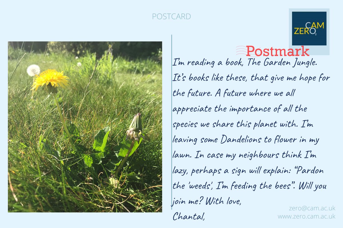 Dr Chantal Helm works in the Learning team <a href="/CUBGLearning/">CUBG Learning</a> <a href="/CUBotanicGarden/">Cam Botanic Garden</a> &amp; is also a bat ecologist <a href="/HMBatGroup/">Herts&MiddxBatGroup</a>. She's currently focusing on writing a climate change trail for visitors to enjoy once the Garden reopens.

#CambridgeZero #PostcardsFromHome #NationalGardeningWeek