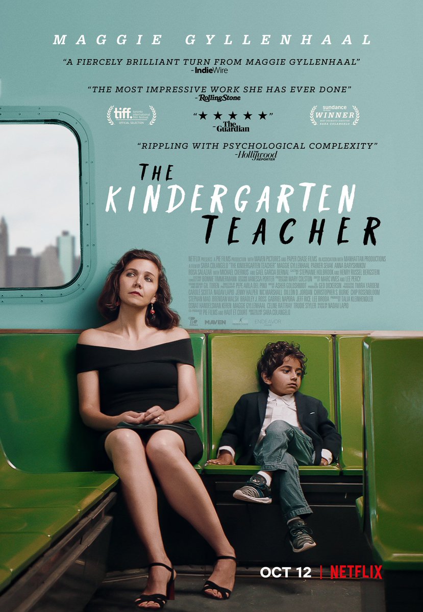 FilmMomatic's tweet photo. #NowWatching THE KINDERGARTEN TEACHER #SaraColangelo @mgyllenhaal @GaelGarciaB #RosaSalazar #ParkerSevak @MichaelChernus @annabaryshnikov @daisytahan #AjayNaidu #SamJules @tweetSAMRAT #HaleyMurphy @carsongrant @DouglasTaurel @AamiraMartinez @nikhilmelnechuk #52FilmsByWomen https://t.co/WJcLhP3Zx3