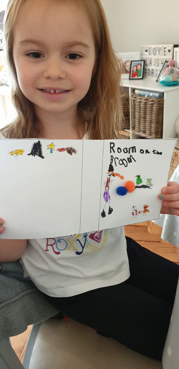 Steven_James's tweet photo. @RhiwbeinaPrm Lily has designed a front and back cover for her favourite book! She Hope's it makes people want to read it! https://t.co/mpHYp3DPqB