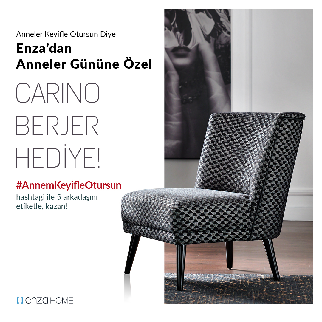 Enza_Home's tweet photo. Siz de Instagram 
@enzahome
 hesabımızda #AnnemKeyifleOtursun hashtagi ile 5 arkadaşınızı etiketleyin, sayfamızı takip edin, Enza'dan annesine Carino Berjer hediye edecek şanslı kişi olma fırsatı yakalayın!

SON GÜN 8 MAYIS

#EnzaHome #Enza #AnnelerGünü #Yarışma https://t.co/s5rL8HCIRv