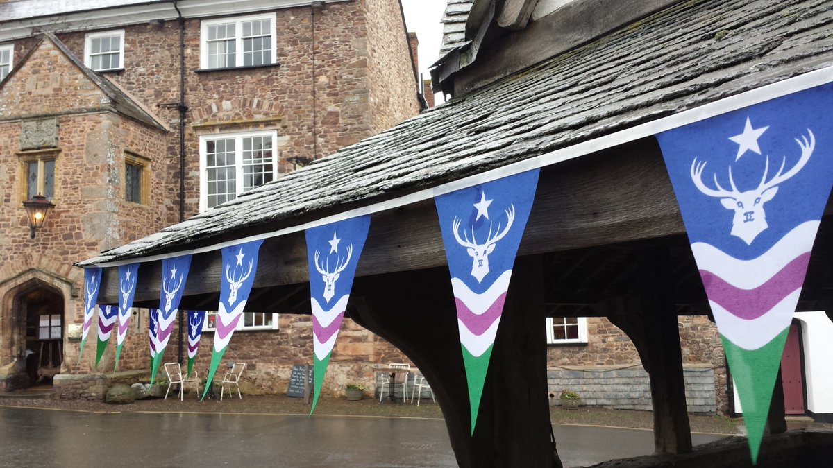 We are delighted to part of the <a href="/dunsterofficial/">Discover Dunster 🇺🇦</a> #BuntingBonanza good luck with the challenge.  To purchase strips of Exmoor Flag bunting or individual penants go to exmoorflag.co.uk/sales