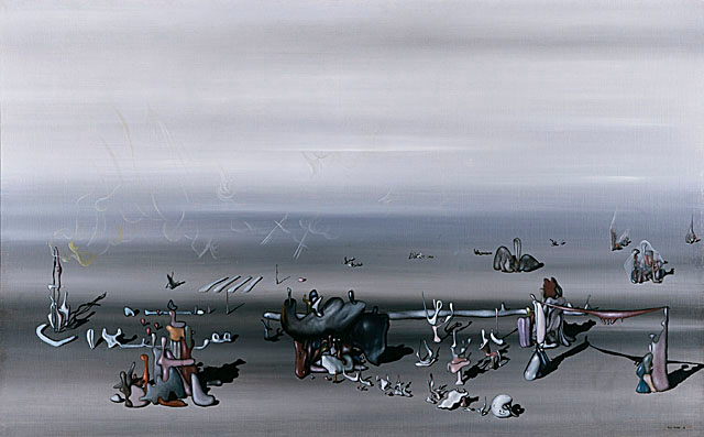 2. Not being able to see your loved ones can be difficult, but people can feel intensely connected with others, even without being together physically. Before meeting him in real life, Kay Sage saw a painting of her future husband Yves Tanguy titled “I’m Waiting For You” in 1936.